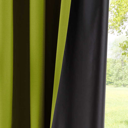 Outdoor Verdunklung Vorhang »DARK« 100% Blickdicht Schlaufen Kräuselband Raffhalter Softshell Material Lichtundurchlässig 10000350
