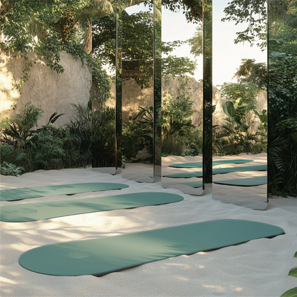 Oval Advanced Grip Yogamatte - Forest