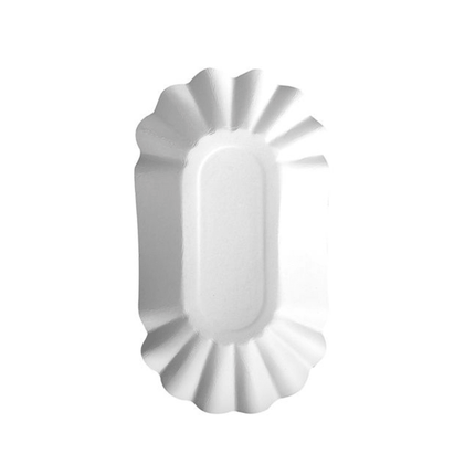 PAPSTAR 250 Schalen, Pappe "pure" oval weiss