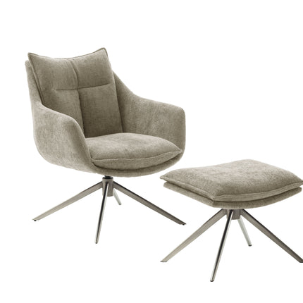 PARKER Loungesessel inkl. Hocker