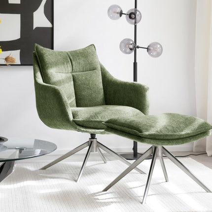 PARKER Loungesessel inkl. Hocker