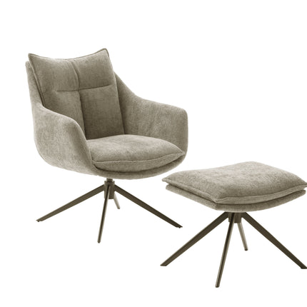 PARKER Loungesessel inkl. Hocker