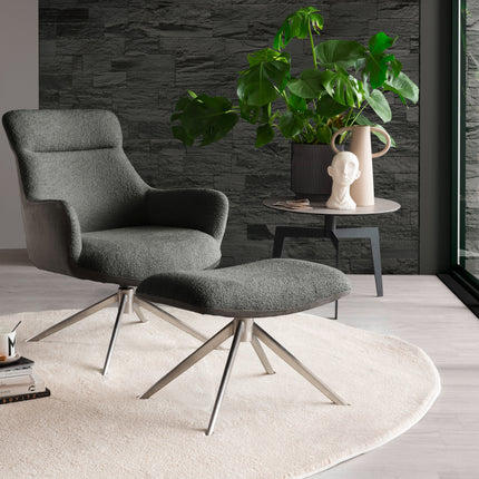 PELION Loungesessel inkl. Hocker