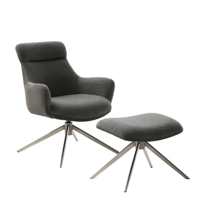 PELION Loungesessel inkl. Hocker