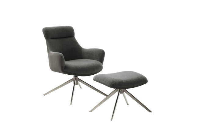 PELION Loungesessel inkl. Hocker