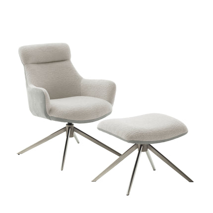 PELION Loungesessel inkl. Hocker