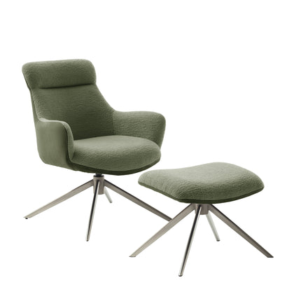 PELION Loungesessel inkl. Hocker