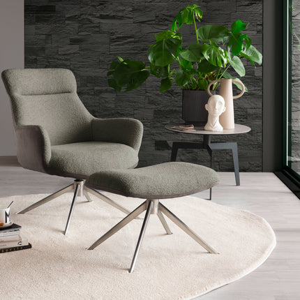 PELION Loungesessel inkl. Hocker