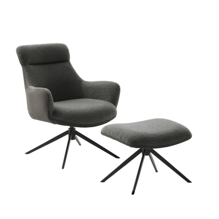 PELION Loungesessel inkl. Hocker