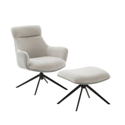 PELION Loungesessel inkl. Hocker