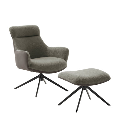 PELION Loungesessel inkl. Hocker