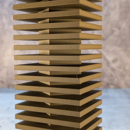 Nado Vase Black Walnut – PLA-Wood Design-Vase (3D-Druck)