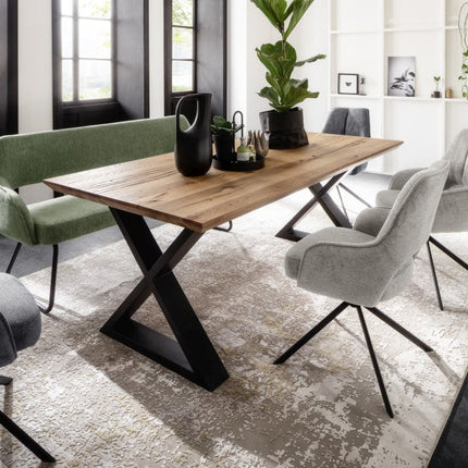 BANGOR 4-Fuß Stuhl mit Armlehnen - 2er Set