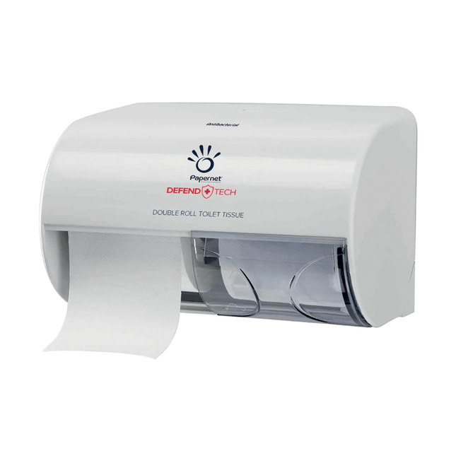 Papernet Dual Topa Kleinrollen Spender bis max. Ø ca.12,7cm , 150x150x260                          White | Packung (1 Stück)