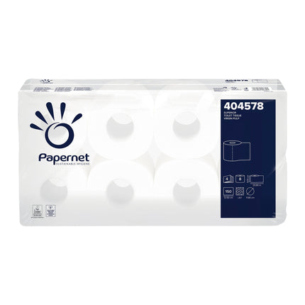 Papernet Toilettenpapier 404578, 8 Rollen, 4-lagig