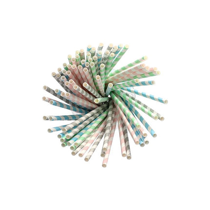 PAPSTAR 100 Trinkhalme, Papier Ø 6 mm