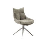 Cappuccino / Edelstahl gebürstet / Ohne Armlehnen