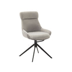 Lichtgrau / Schwarz matt lackiert / Ohne Armlehnen