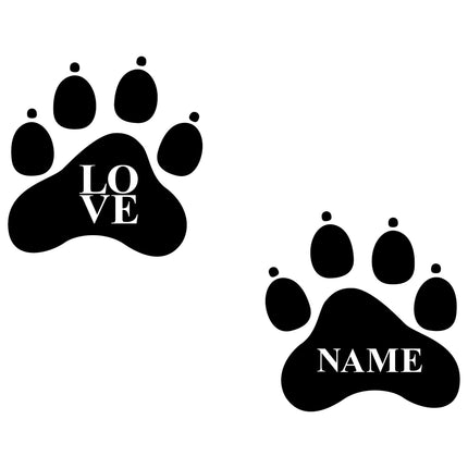 Pfötchen-Aufkleber für Wohnmobil , Camper, Wohnwagen, Van (2er- oder 3er-Set)