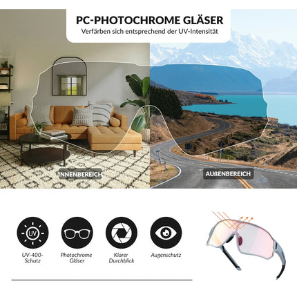 Dynamische Radbrille mit UV400-Sonnenfilter