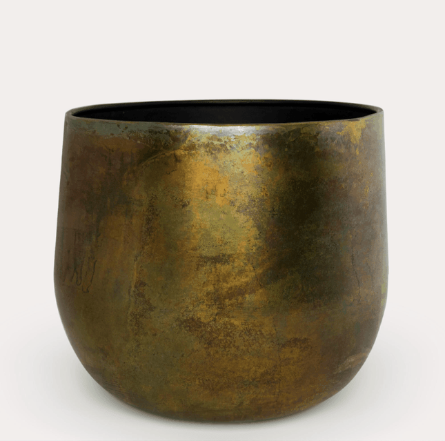 Elisa 'Vintage Green' - Dekotopf aus Metall