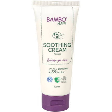 Bambo Nature, Pflegecreme, 100 ml, Farb- und Parfümfrei   | Packung (6 Stück)