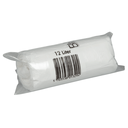 Bin Line Beutel 12 L, 400x570 mm, 10 my LLDPE, Weiß    | Rolle (20 Beutel)