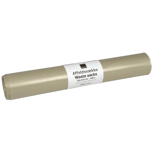 Abfallsäcke 120 L, 700x1100 mm, 55 my LDPE, Transparent    | Rolle (10 Beutel)