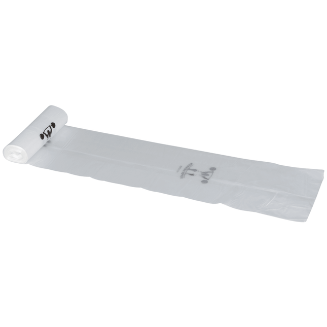 Abfallsäcke 120 L, 25 my LLDPE, Transparent    | Rolle (10 Beutel)