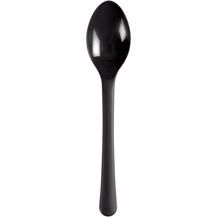 Mehrweg Löffel, 18,5cm, schwarz, PP   | Packung (50 Stück)