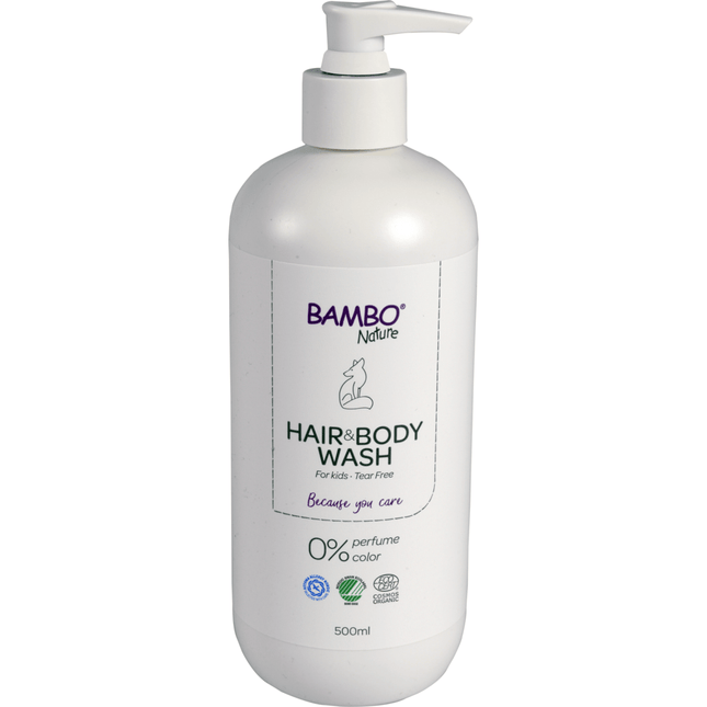 Bambo Nature, Babyshampoo für Haut & Haar, 500 ml  | Karton (6 Packungen)