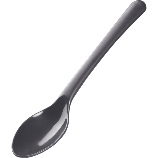 Mehrweg Teelöffel, 14cm, Schwarz, PP   | Packung (100 Stück)