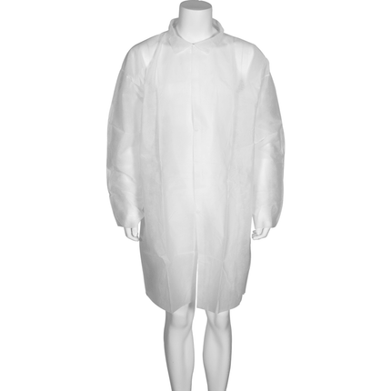 Besucherkittel, Nonwoven/PP, Weiß