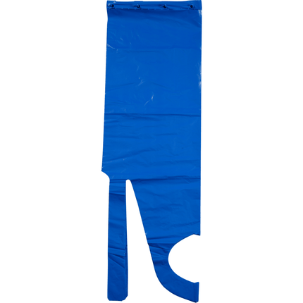 Einwegschürze, 85x130 cm, 35 my LDPE, Blau    | Packung (50 Stück)