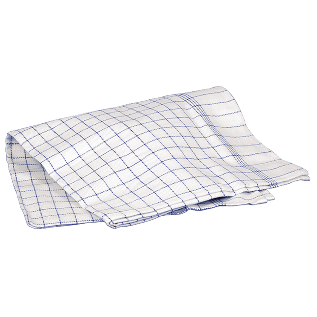 Geschirrhandtuch, 50x100 cm, Blau/Weiß    | Packung (10 Stück)