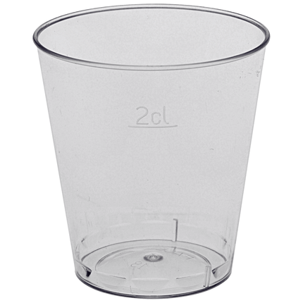 Schnapsgläser, 2 cl, PS, Transparent   | Packung (50 Stück)