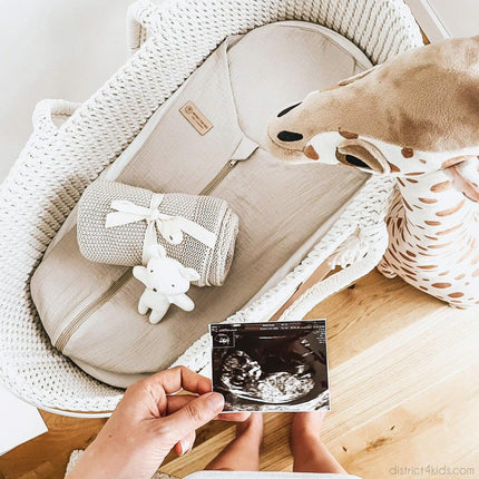 Pucksack Musselin mitwachsend - Ganzjahresschlafsack wärmend & atmungsaktiv