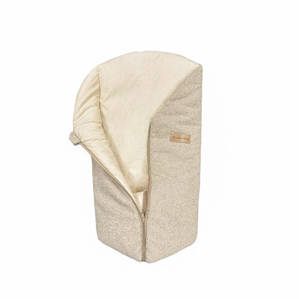 Pucksack Teddystoff Bouclé mitwachsend - Nachhaltiger Babyschlafsack