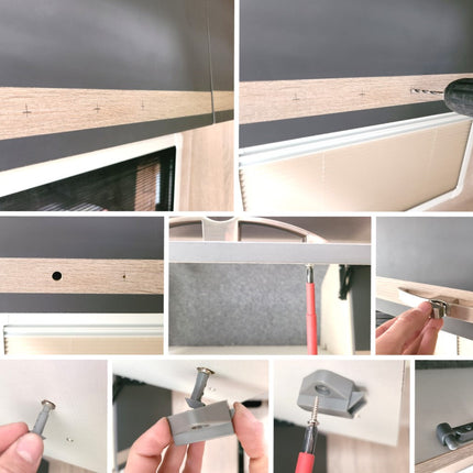 Push Lock Klika | Camper Möbelschloss 160mm/128mm Lochabstand
