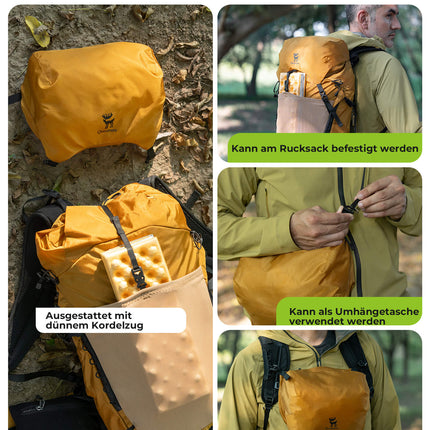 Qunature 25L Wanderrucksack atmungsaktiv - mit abnehmbarer Tasche & Seitenzugang