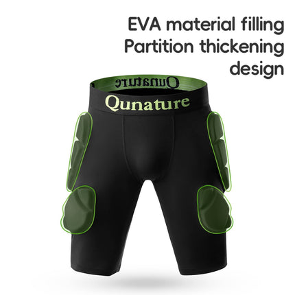 Qunature 3D Hüftpolster Protektorenhose mit EVA Crash Pad