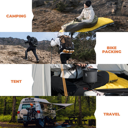 Qunature Aufblasbare Matratze Isomatte Alle Jahreszeiten für Outdoor-Camping Isolierung