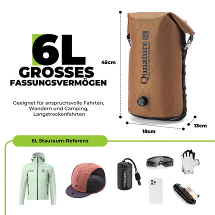 Qunature Lenkertasche 6L/12L Wasserdicht & Leicht