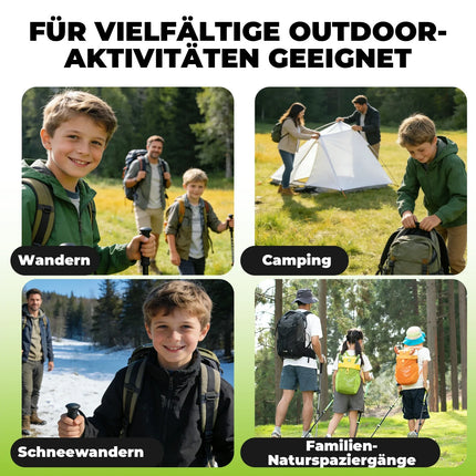 Qunature Wanderstöcke Kinder, 51–100 cm verstellbar Trekkingstöcke, Aluminium 1 Stück