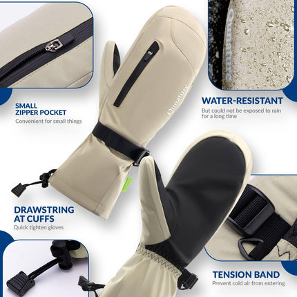 Qunature Winter Skihandschuhe für Herren & Damen