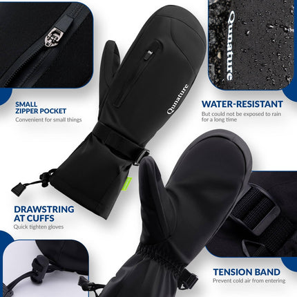 Qunature Winter Skihandschuhe für Herren & Damen