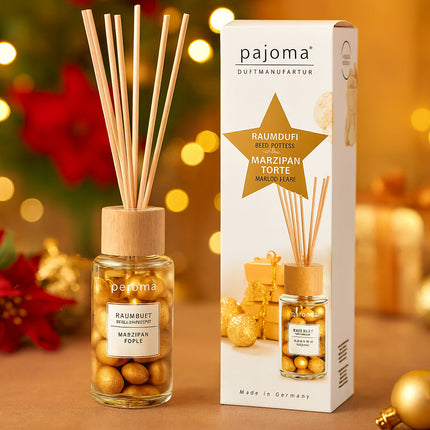 Raumduft 100 ml, mit 10 Rattanstäbchen, Winter-Edition