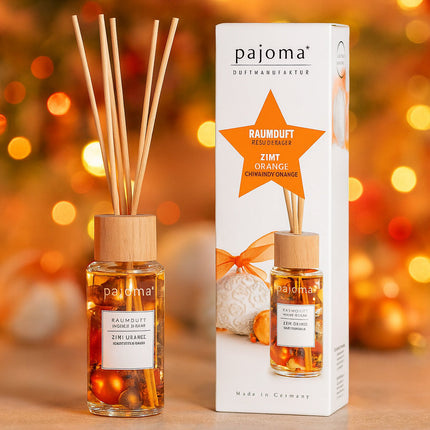 Raumduft 100 ml, mit 10 Rattanstäbchen, Winter-Edition