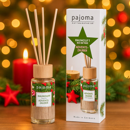Raumduft 100 ml, mit 10 Rattanstäbchen, Winter-Edition