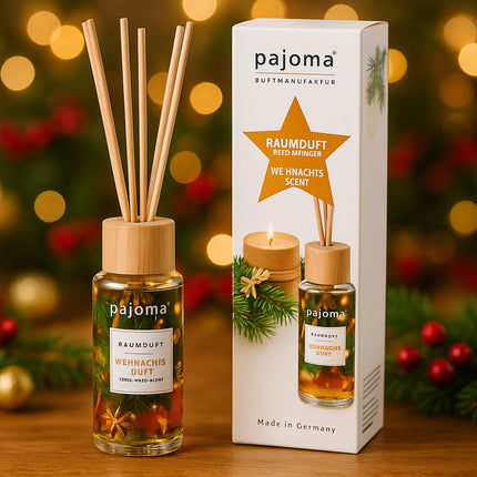 Raumduft 100 ml, mit 10 Rattanstäbchen, Winter-Edition